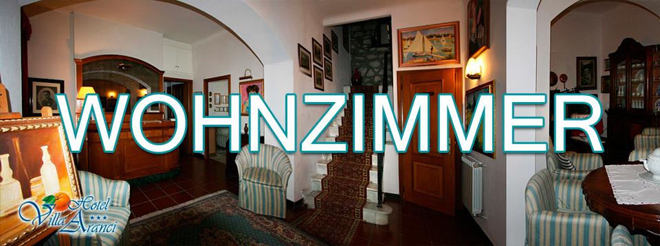 Wohnzimmer - Hotel Villa Aranci